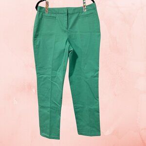 NWT Ellen Tracy Green Ankle Length Dress Pants Size 10